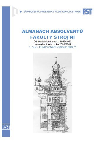 funkcionÃ¡Å™i vysokÃ© Å¡koly - Fakulta strojnÃ­ - ZÃ¡padoÄeskÃ¡ univerzita v ...