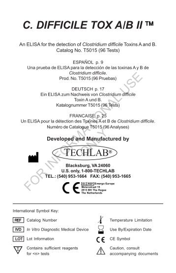 c. difficile tox a/b ii - TechLab