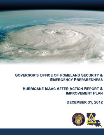 Hurricane Isaac After Action Report - Lessons Learned Information ...