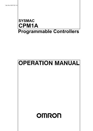 SYSMAC CPM1A Programmable Controllers - PLCeasy