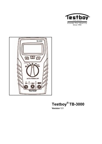 TestboyÂ® TB-3000