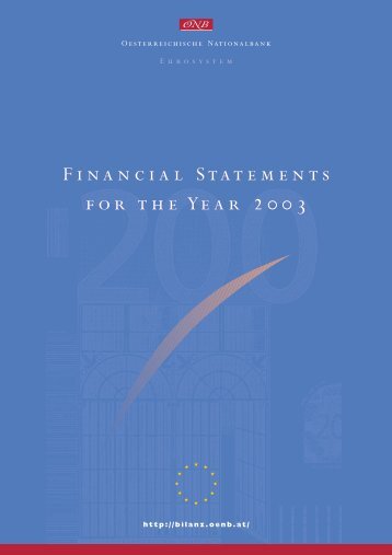Financial Statements for the Year 2003