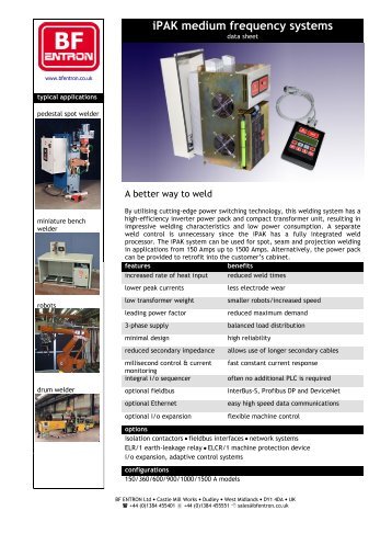 iPAK datasheet - BF ENTRON Ltd