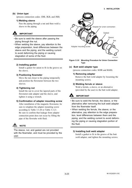 User's Manual AXF Magnetic Flowmeter Integral ... - Yokogawa