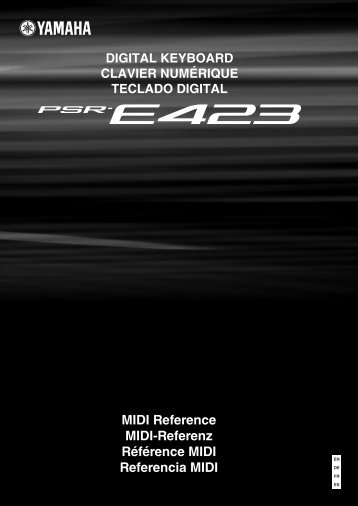 PSR-E423 MIDI Reference