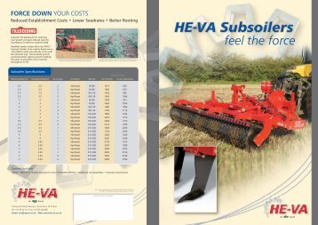 Download the HE-VA Subsoiler PDF brochure - Opico