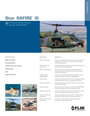 Star SAFIRE III - LTR 09012011.indd - FLIR.com - FLIR Systems