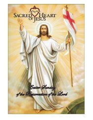 March 31, 2013 - Sacred Heart of Jesus Parish
