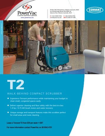 Tennant T2 brochure