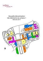 Plan du Campus 1 - Université de Caen Basse Normandie