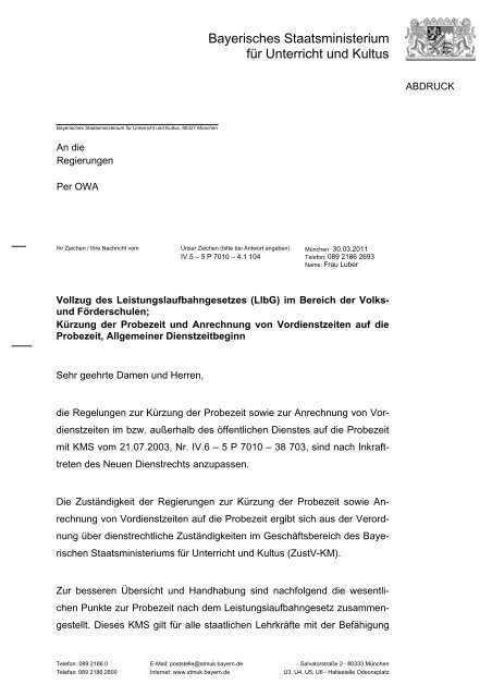 Bayerisches Staatsministerium für Unterricht und Kultus - GEW ...