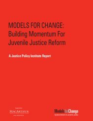 Building Momentum For Juvenile Justice Reform - Models for Change