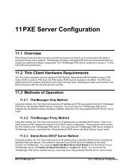 Chapter 11 - PXE Server - ThinManager 6.0 Help Manual