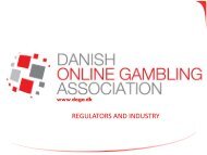 Morten Ronde, Danish Online Gambling Association, Denmark