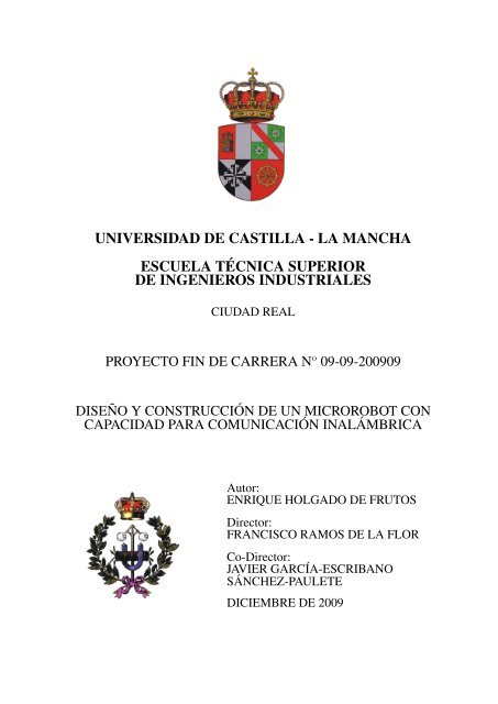 universidad de castilla - la mancha escuela tÃ©cnica ... - Iearobotics