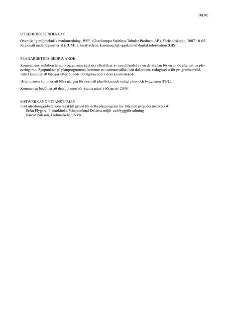 Planprogram (pdf fil) - Avesta
