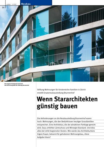 Wenn Stararchitekten günstig bauen - Cities for Children