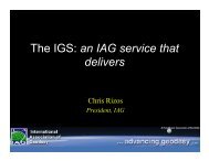 The IGS: an IAG service that delivers - IGS - NASA