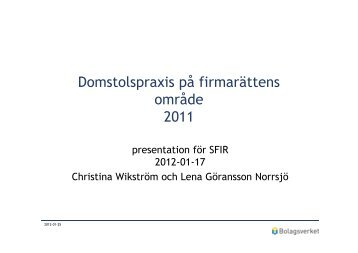 (Microsoft PowerPoint - SFIR 2012-01-17 1.ppt [Skrivskyddad ...