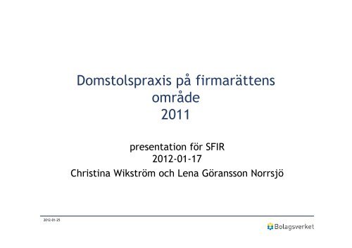 (Microsoft PowerPoint - SFIR 2012-01-17 1.ppt [Skrivskyddad ...