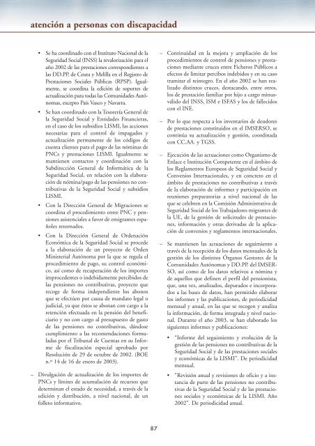 Informe Anual 2003 - Imserso