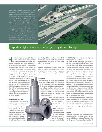 Expertise Xylem cruciaal voor project bij sluizen ... - Water Solutions