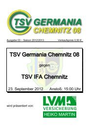 TSV Germania Chemnitz 08 TSV IFA  Chemnitz - Citec.cc