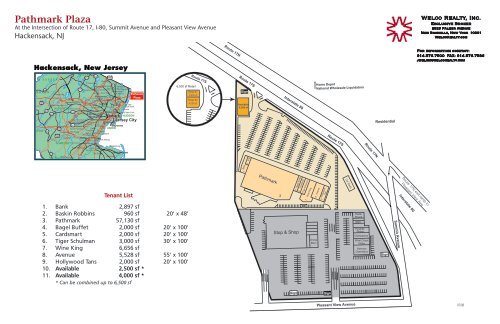 hackensack, nJ pathmark plaza - Welco Realty, Inc