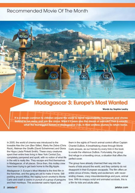 Madagascar 3: Europe's Most Wanted - Jetstar