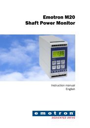 Emotron M20 Shaft Power Monitor - Elpro Drive, s. r. o.