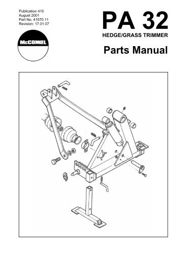 McConnel Power Arm 32 Parts Manual (pdf - 4.8mb)