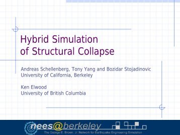Reconfigurable Reaction Wall Earthquake Simulation Facility - NEES