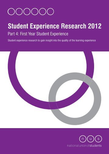 Student Experience Research 2012 - The Quality Assurance Agency ...