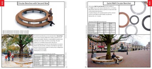 Rough&Ready; Circular Benches - Streetlife