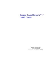 Crystal Reports 7 User's Guide - Blackbaud, Inc.