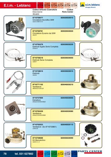 E.l.m. - Leblanc - Parts Center Srl