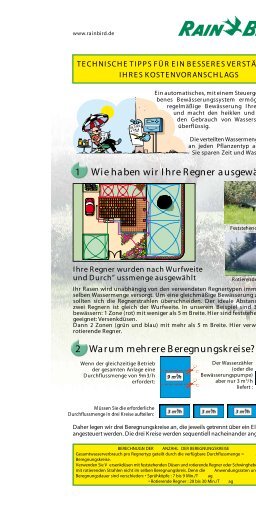 DurchfÃ¼hrung meines Projekts - Rain Bird