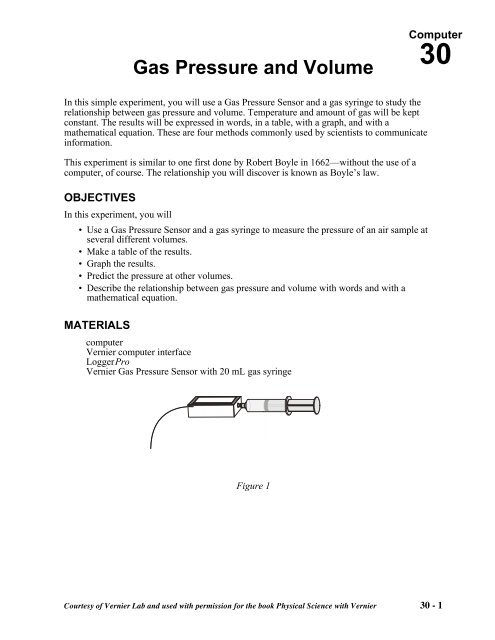 30 Pressure and Volume Web Ver I - Faculty Webs