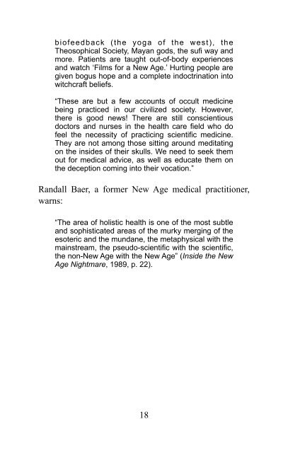 New Age Health Care - Way of Life Literature