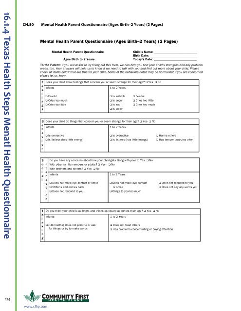 Full Clinical Guidelines - Community First Health Plans.