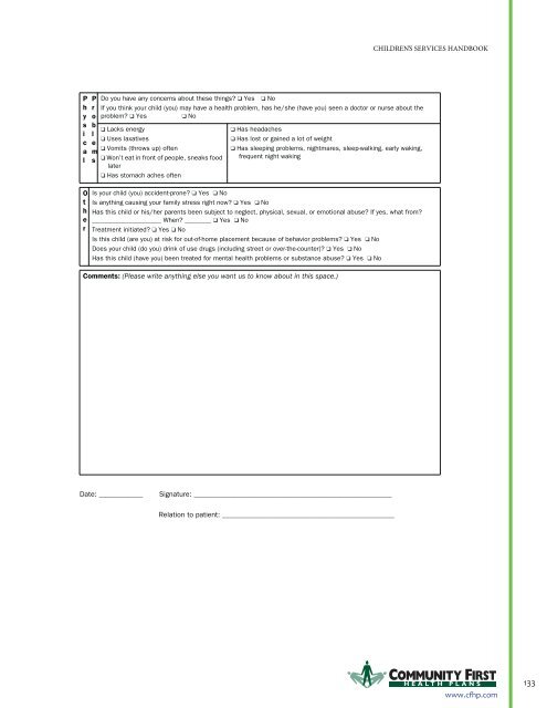 Full Clinical Guidelines - Community First Health Plans.