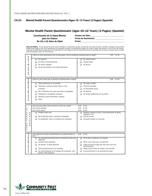 Full Clinical Guidelines - Community First Health Plans.