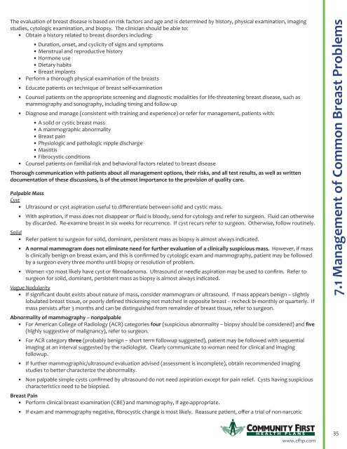 Full Clinical Guidelines - Community First Health Plans.