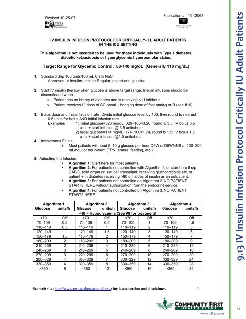 Full Clinical Guidelines - Community First Health Plans.