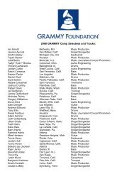General Field - Grammy Awards