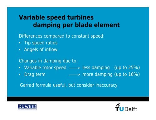 Aerodynamic Damping