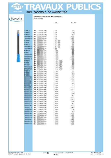 Catalogue Travaux publics - Cfm