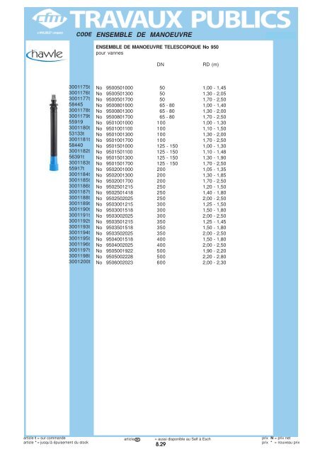 Catalogue Travaux publics - Cfm