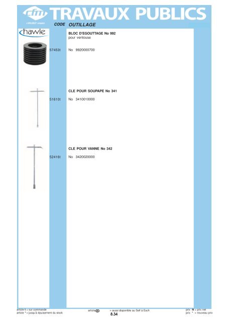 Catalogue Travaux publics - Cfm