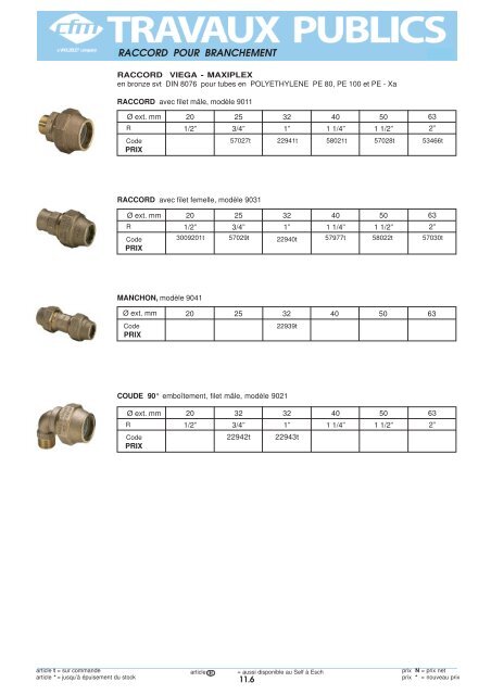 Catalogue Travaux publics - Cfm